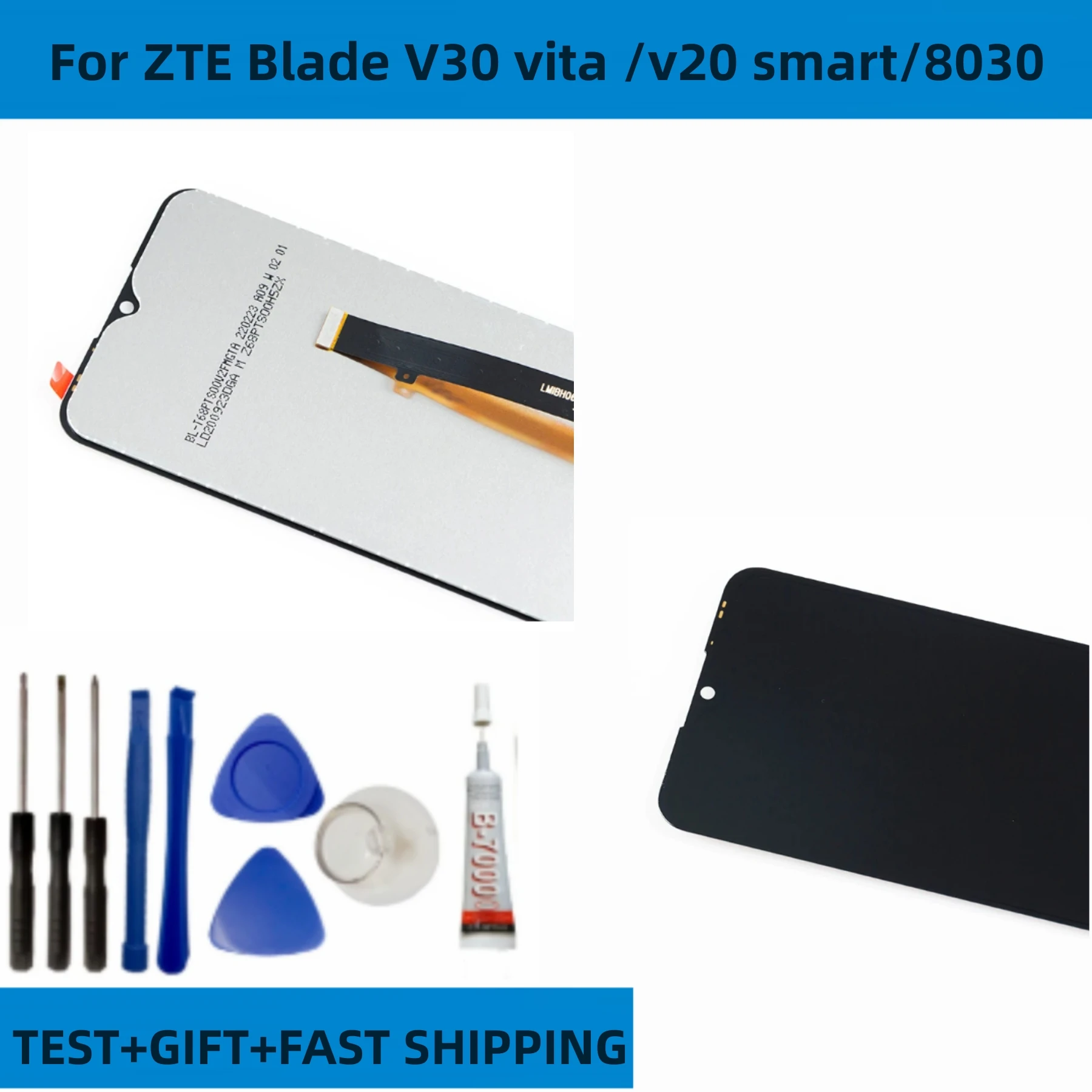  ִ ġ ũ Ÿ г , ZTE ̵ V30 VITA ÷̿ LCD, V20 Ʈ 8030 ũ, 6.82 ġ