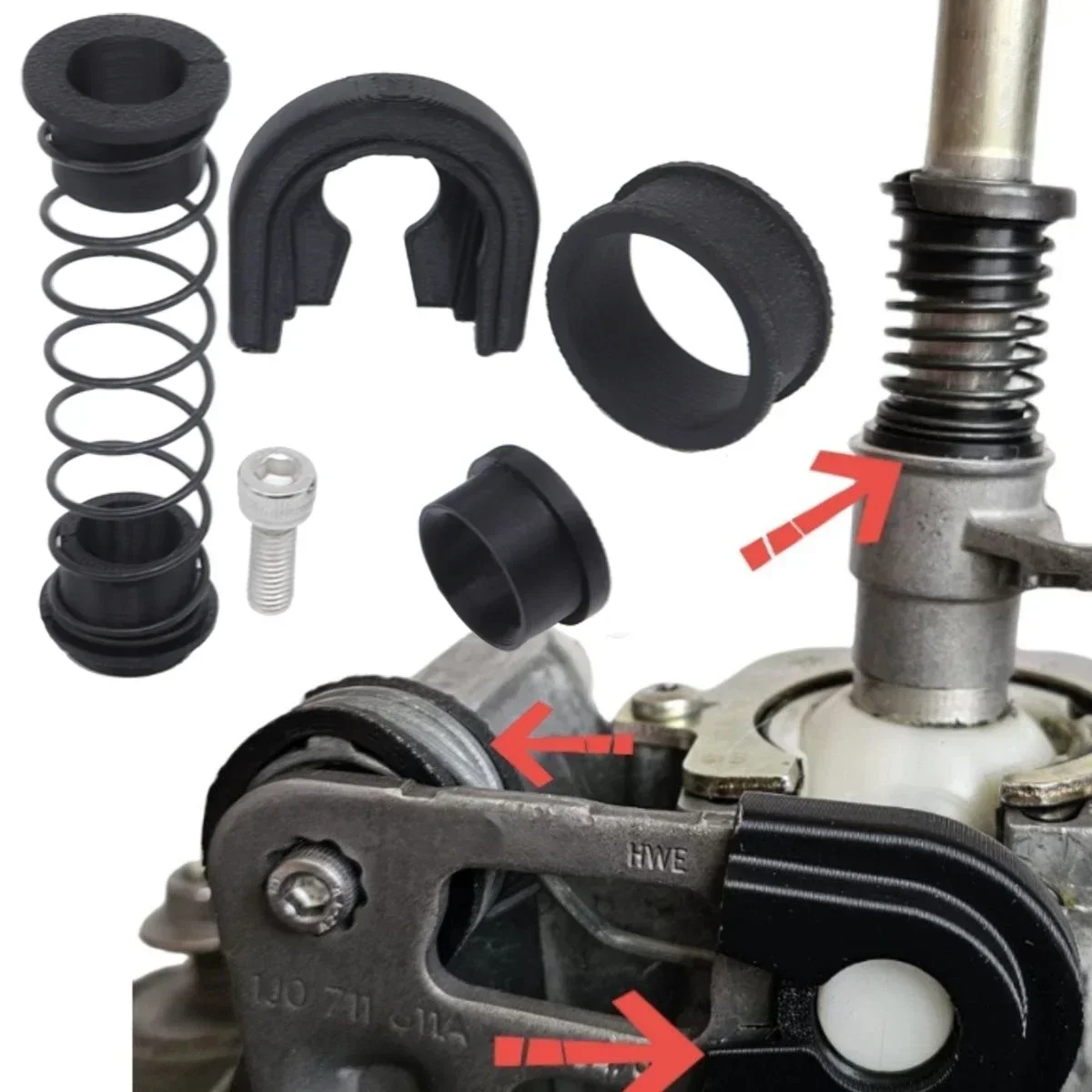 VW Golf Bora Jetta MK4 Trans Gearbox Shifter Lever Repair Kit Shift Linkage Bushing Kit
