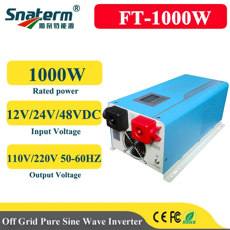 1000W/1KW off grid power inverter 12V/24V/48Vdc 110v/220vac Solar inverter  di potenza a onda sinusoidale pura - AliExpress