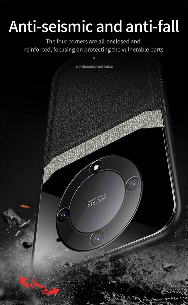 Honor X9B Ǹ  ̽, PU  Ų, ÷ ۶ Ʈ  Ŀ, ϵ  ̽, Honor X9B 5G 