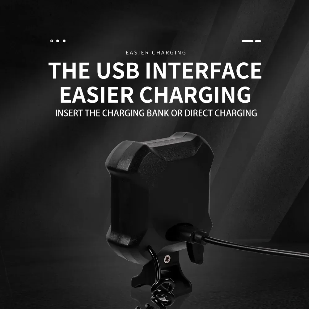 Bicycle Electronic Bell Bicycle Light Scooter E-bike Trumpet Alarm Bike Bell USB Charge Cycling Warning Alert Safety Riding bicycle bell