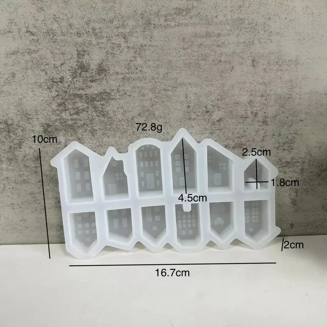 2 Stampi In Silicone Per Candele A Forma Di Casa Con Finestra 3D – Base Inclusa – 18,7x14x1,2 Cm – Per Sapone Fai Da Te E Decorazioni