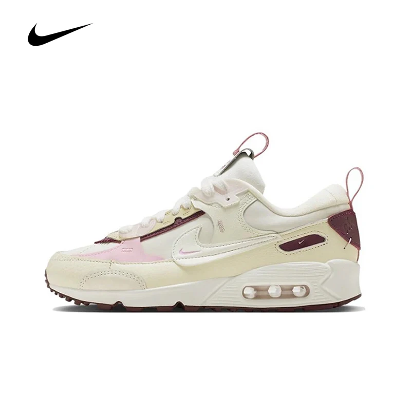 Original Nike Air Max 90 Futura Scarpe Da Corsa Da Donna Di San Valentino Scarpe Da Ginnastica Bianche Resistenti All'Usura Con Assorbimento Degli Urt