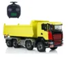 8x8 1/14 Hydraulic RC Roll Off Dumper Truck Metal Differential Lock Axles 3-Speed Toucan RC Hobby Light Sound System RC Toys 2