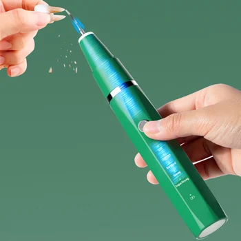 Automatic Pet Toothbrush Waterproof Portable USB Charging Dog Teeth Cleaning 5-speed Adjustment LED Light Dog Oral Cleaning Tool