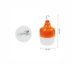 USB Rechargeable LED Light Bulb for Outdoor and Emergency Use (120W)