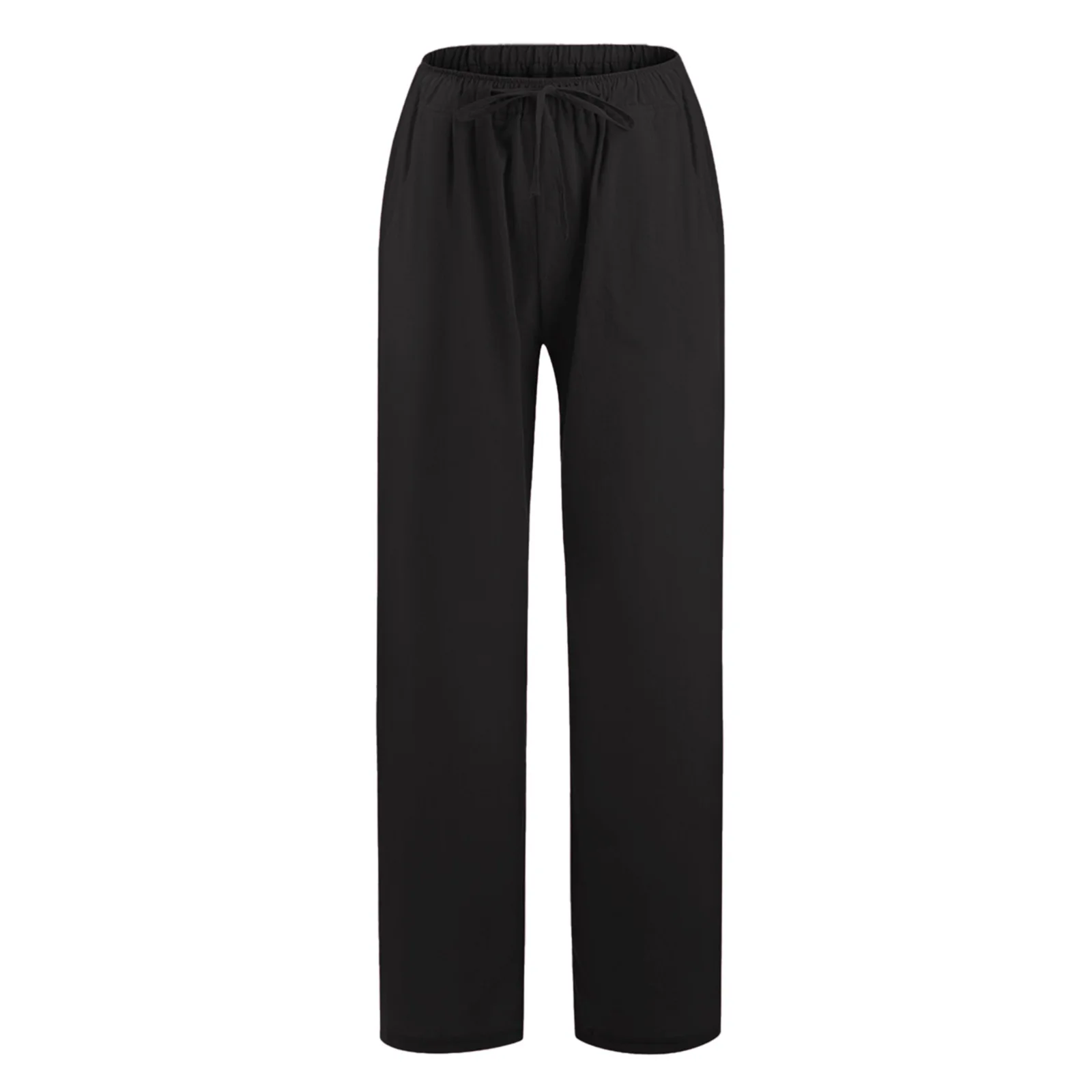 Women's Loose Linen Casual Wide-leg Trousers Woman