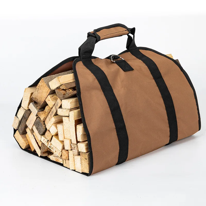Portable Firewood Storage Bag Waterproof Scratch-resistant Wood Log Carrier Outdoor Camping Firewood Holder Wood Carry Bag 6