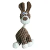 Fun Pet Toy Donkey Shape Corduroy Chew Toy For Dogs Puppy Squeaker Squeaky Plush Bone Molar Dog Toy Pet Training Dog Accessories 4