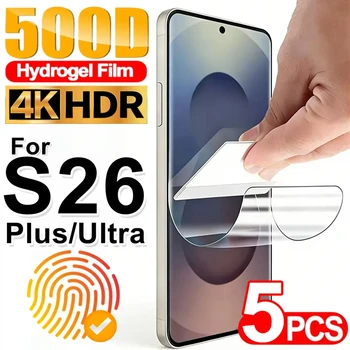 Pellicola idrogel morbida da 1-5 pezzi per Samsung Galaxy S26 Ultra, protezione schermo per Galaxy S25 S24 S23 S22 S21 S20 FE Plus, senza pellicola in vetro