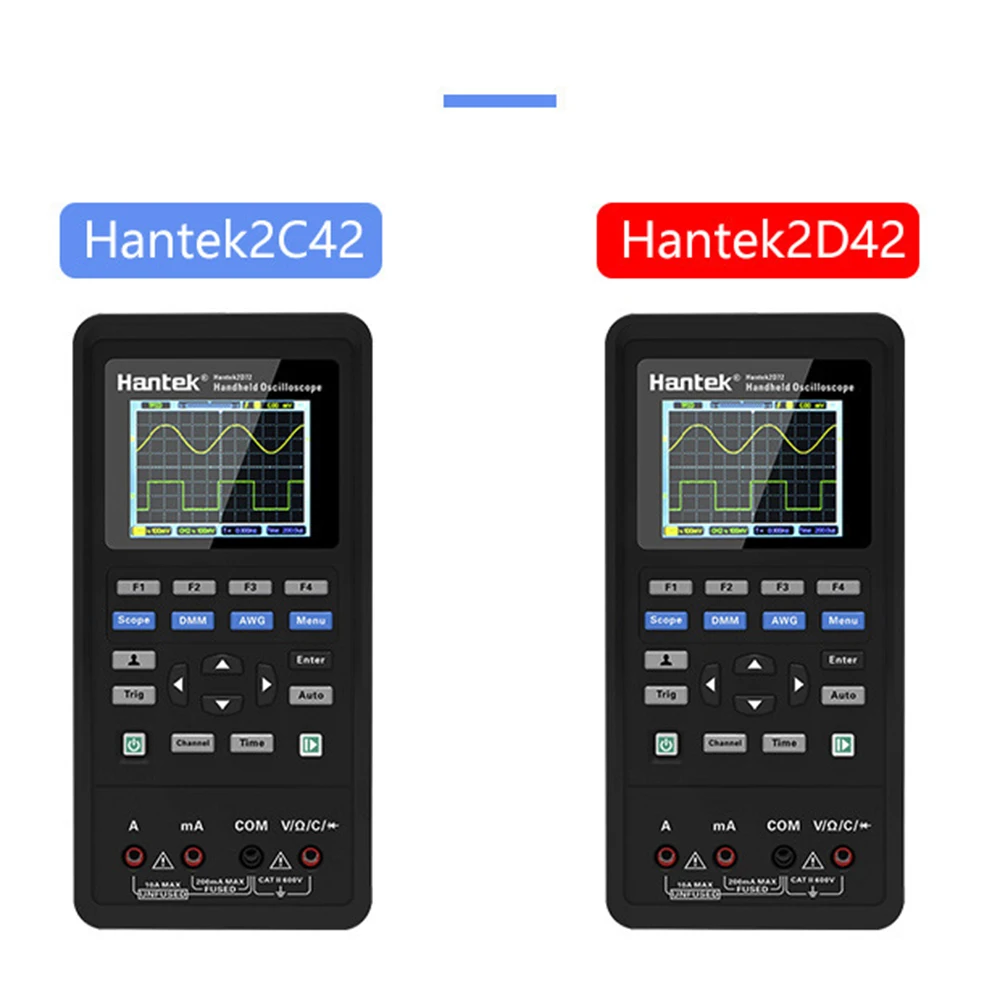 

3 In 1 Portable Digital Oscilloscope Multimeter Hantek 2D72 2C72 2D42 2C42 Handheld USB Tester Dual Channels Waveform Generator