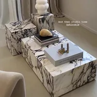 Table basse nordique de luxe, rangement, gain de place, décoration moderne, Table d'appoint transparente, livres uniques, Mesa auxiliaire, meubles de maison 6
