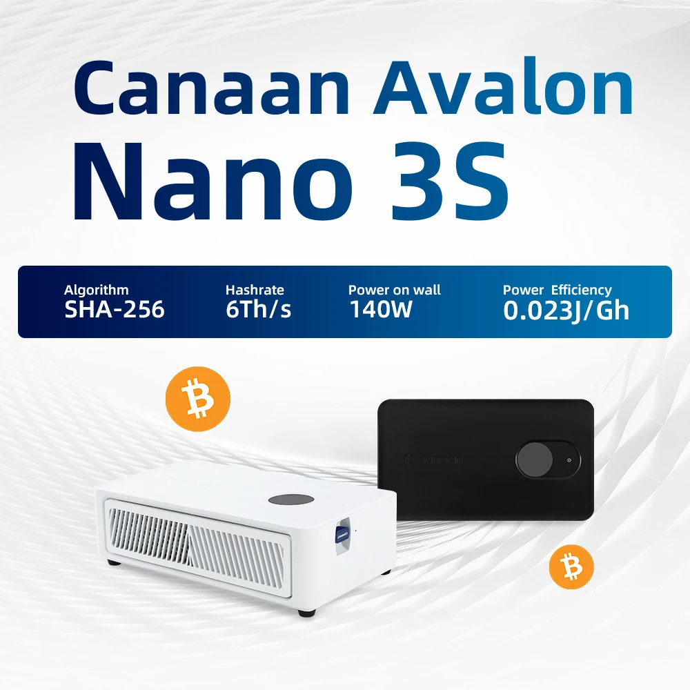 New Canaan Avalon Nano 3S 6Th/s 140W BTC Miner Cheep Bitcoin Miner Home  Office Heater with PSU for Home Use March Batch - AliExpress
