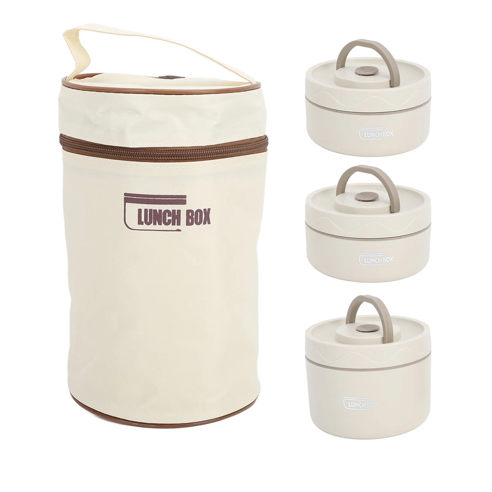 Thermal Insulated Stainless Steel Lunch Box with Portable Bag