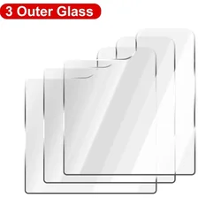Premium Tempered Glass Screen Protector with HD Anti - Scratch Camera Lens Film - Galaxy Z Flip 7 (3 Outer Glass)