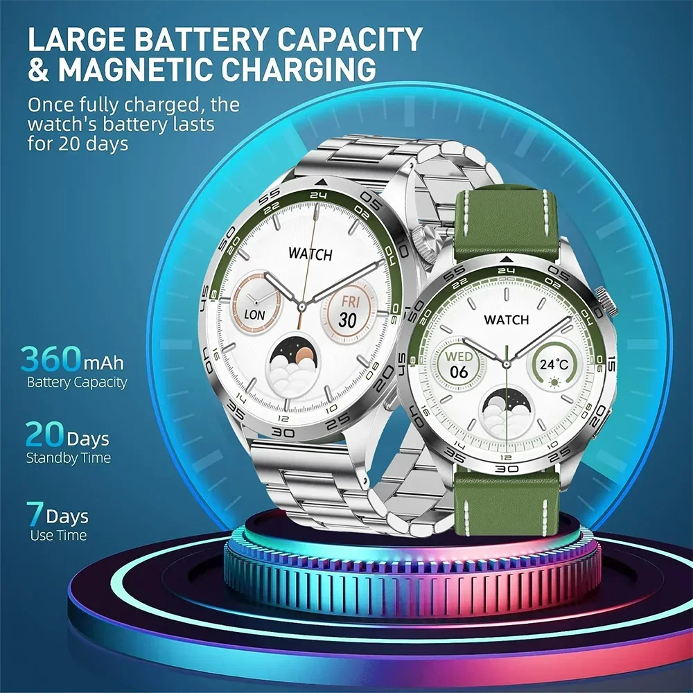 ȭ GT4  Ʈġ AMOLED ð, GPS NFC 466*466 HD ȭ, ɹڼ    ð, 2024 ǰ