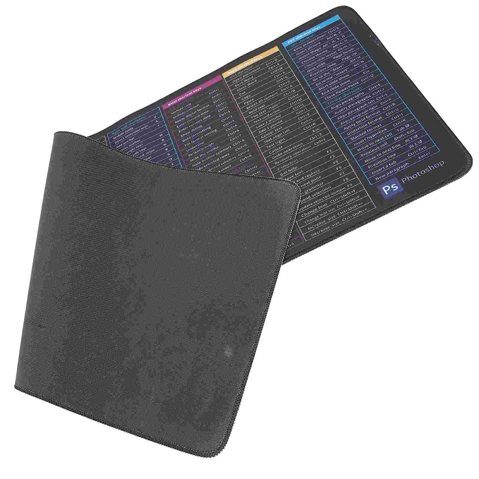 

Pad Mouse Mat Desk Shortcut Mousepad Keyboard Gaming Large Slip Excel Office Anti Shortcuts English Mouses Computer Laptop Pads