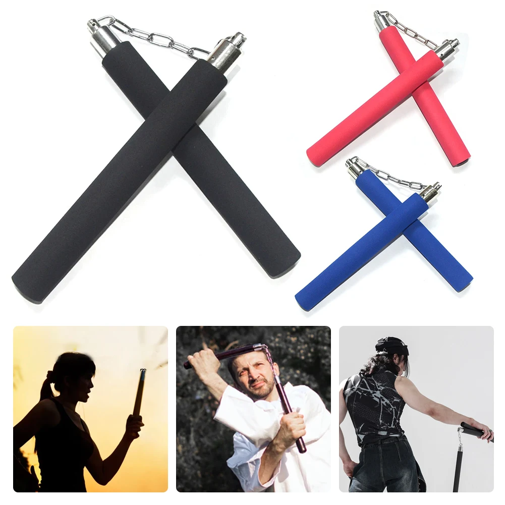 Training Nunchakus Safe Foam Rubber Practice Nunchucks Comfortable Grip Foam Nunchucks for Kids Beginners Practice Training
