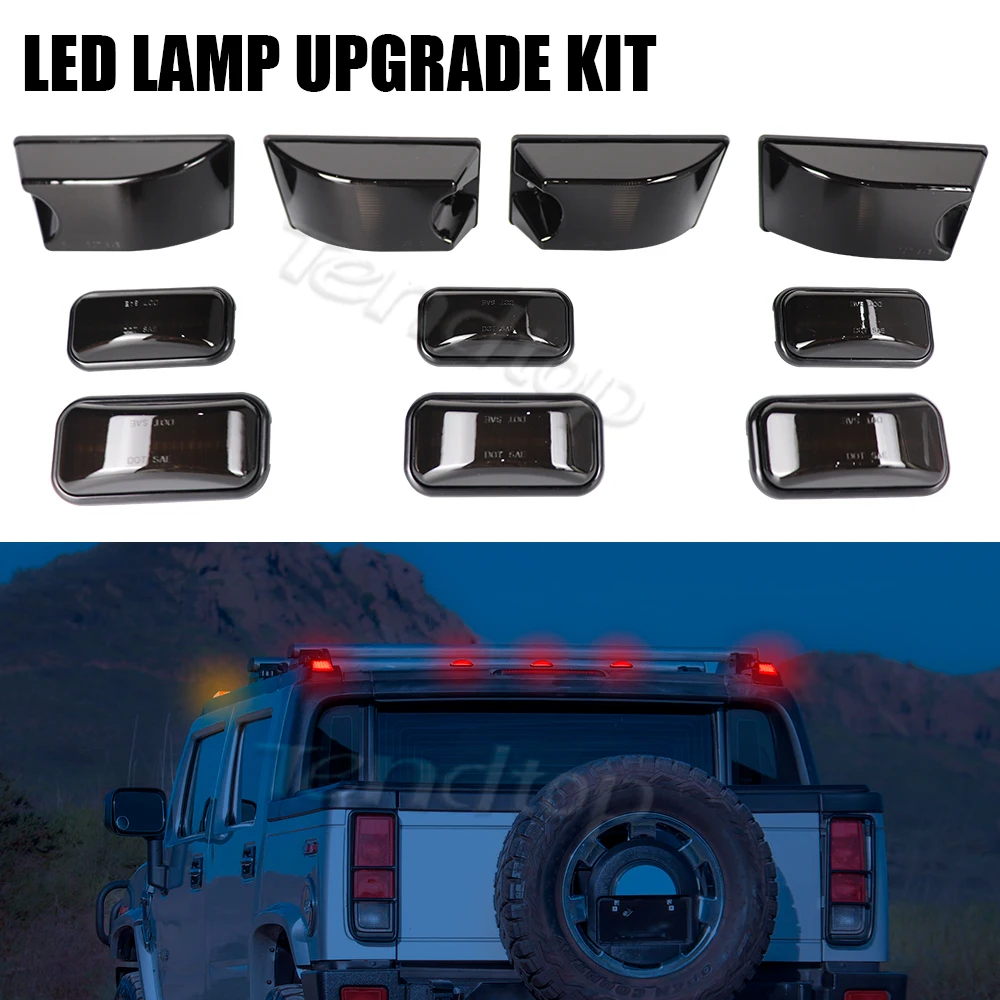 10pcs/set LED Cab Roof Lights Clearance Marker Lights For