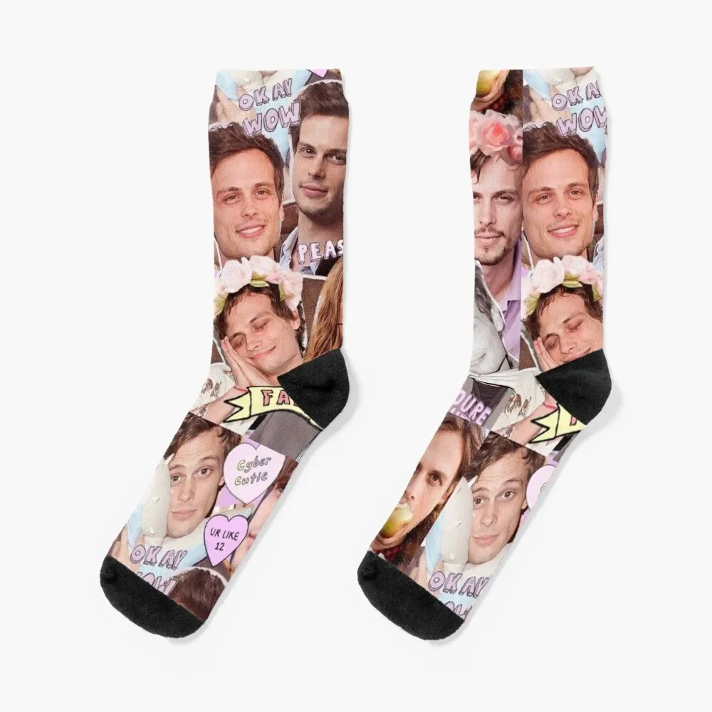 

Matthew Gray Gubler Kawaii Collage Socks Heating sock gift Socks Ladies Men's