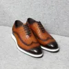 Male Natural Genuine Leather Sneakers Classic European Style Snake Print Casual Flat Shoes 2023 Fashion Party Social Oxfords 1
