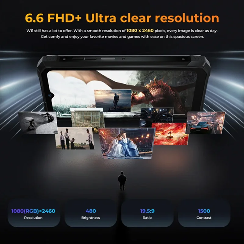HOTWAV W11 12GB+256GB 280LM Flashlight 6.6'' FHD+ 20800mAh Battery 24MP Night Vision 33W Fast Charging 4G Global Version 6
