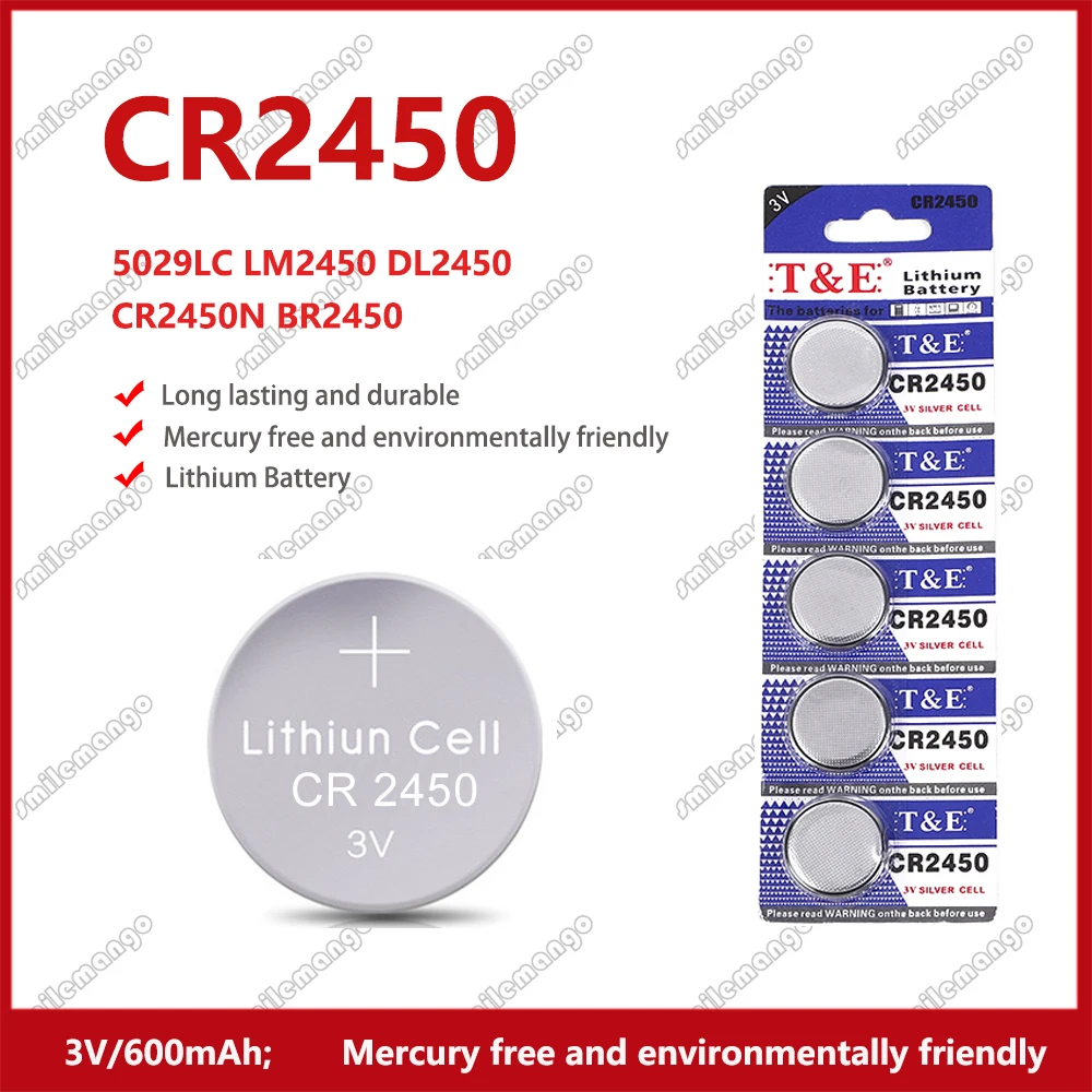 2-50PCS-CR2450-Watch-Buttom-Battery-KCR2450-5029LC-LM2450-DL2450 ...