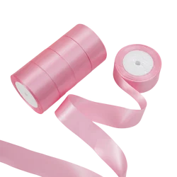 Elegant 4cm Satin Ribbon for Gifts & Crafts - 25 Yards (Lavender pink)