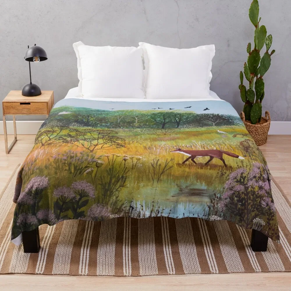 

Autumn Equinox Throw Blanket Sofa Quilt Soft Plush Plaid Blankets