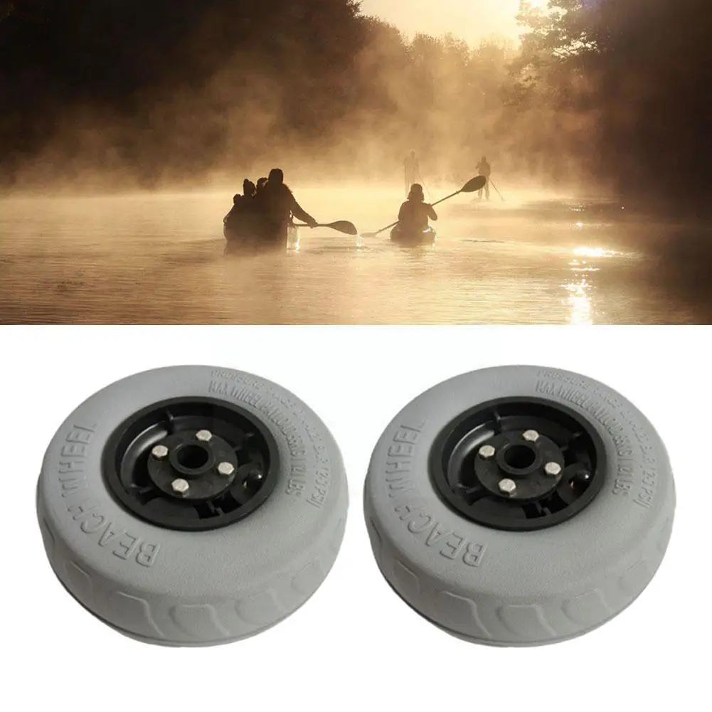 9 Inch Pu Pneumatic Tire Kayak Trolley/trolley Wheels Beach For The