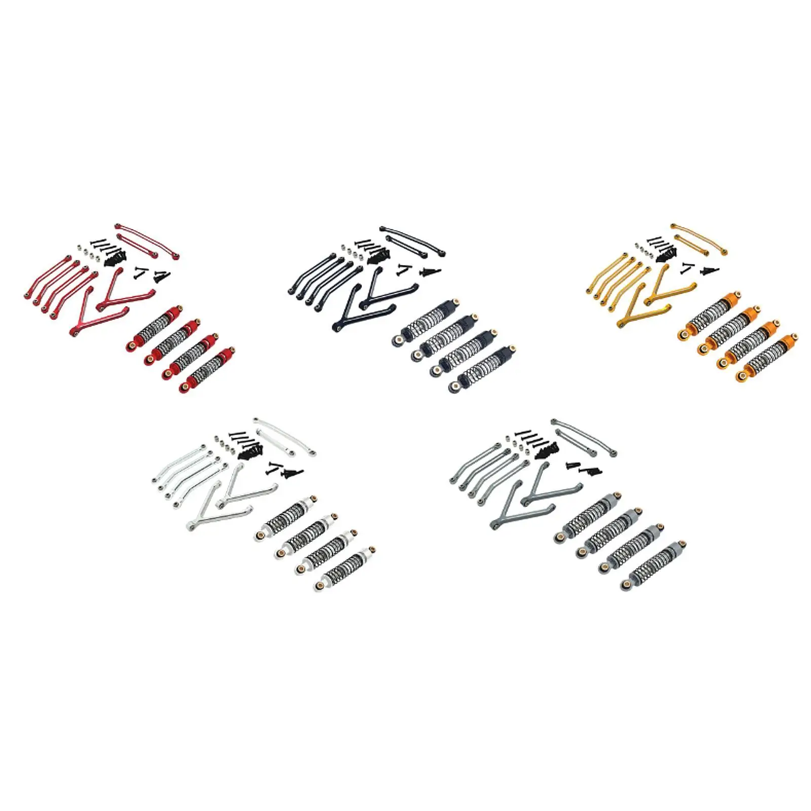 Amortisseurs en Aluminium pour FCX24 1/24 RC Crawler - Kit de Mise à Niveau