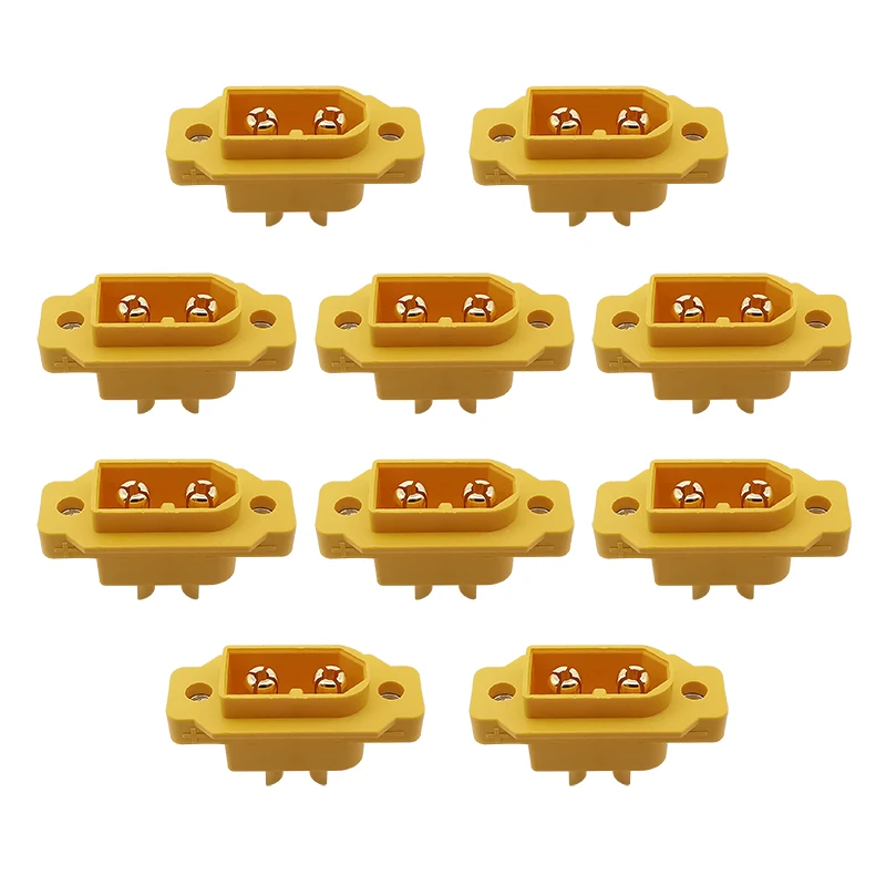 10Pcs XT60E XT60 Stecker Panel Mount Anschlüsse Solder Typ XT60E Stecker Montierbar Feste für DIY RC Drone Spielzeug batterie Quadcopter