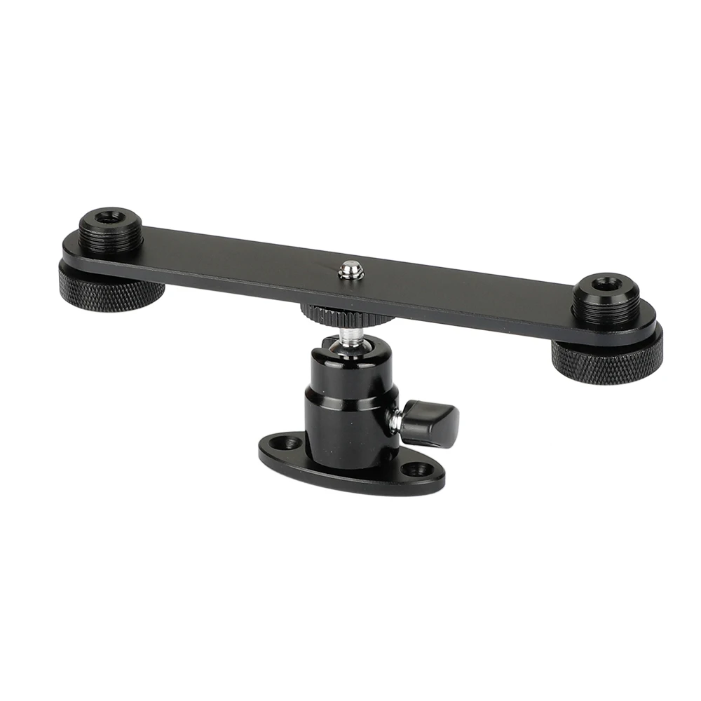 CAMVATE 1/4" Ball Head With Wall Mount & T bar Bracket With Double