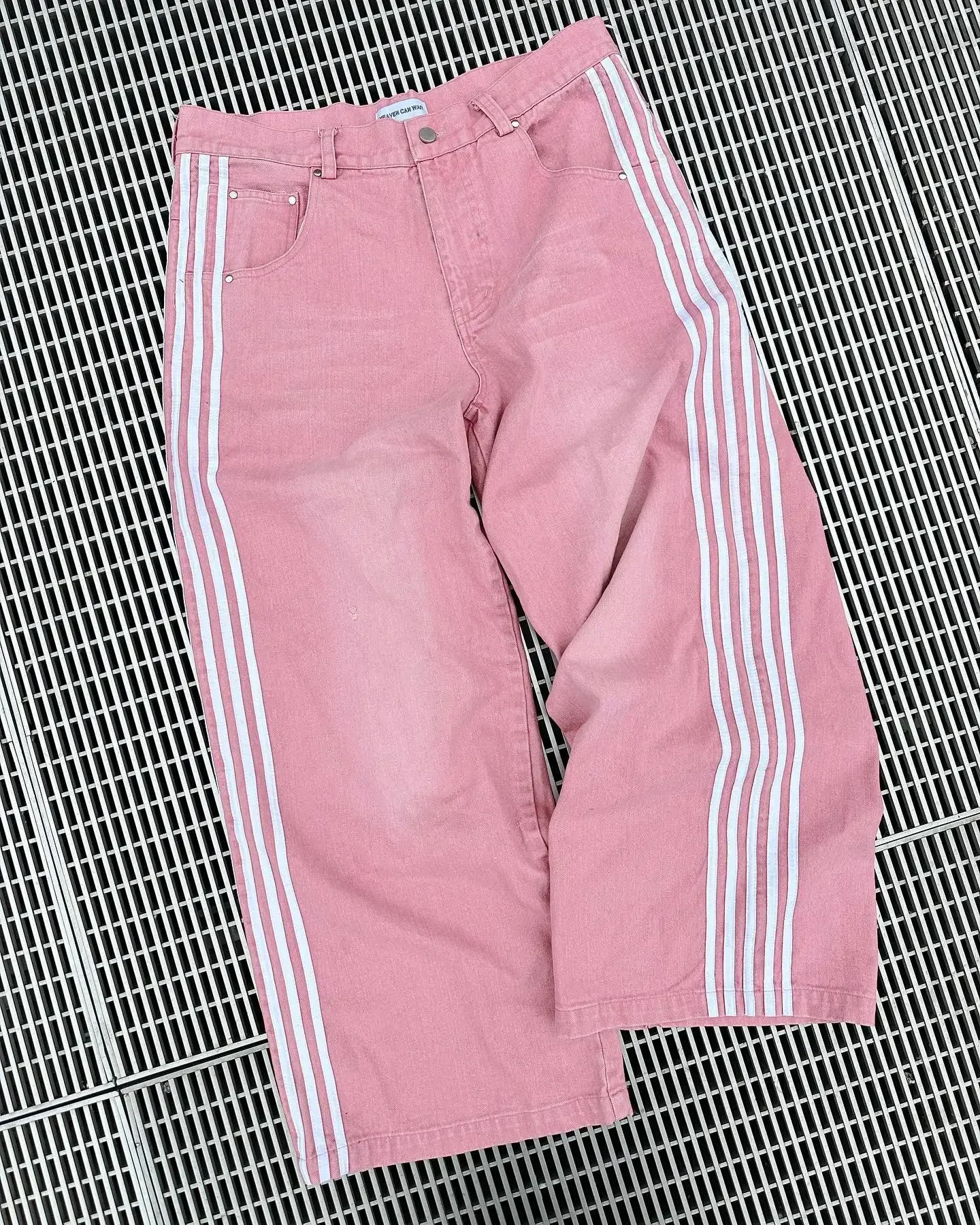 Men Jeans Mens Jeans Jeans Trousers Denim Trousers Y2K Jeans Baggy Embroidered Striped Harajuku Sweatpants Hip Hop Streetwear Casual Wide Leg Denim Pants Aura