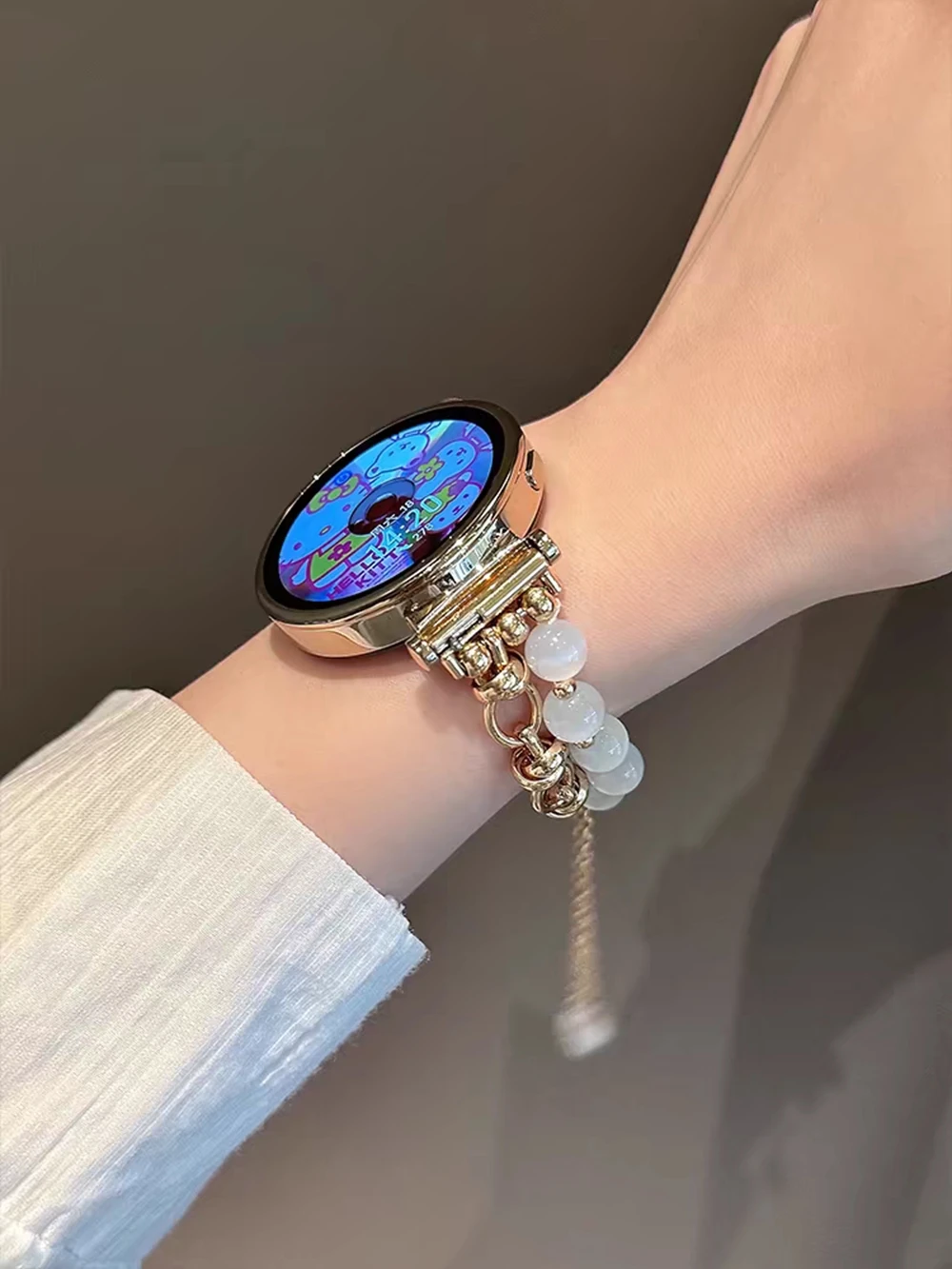 18mm 20mm 22mm Kleine Duft-Kettenarmband Passend für Samsung Galaxy Watch 7 FE 5 Pro 4 6 44mm 40mm Armband Correa Metall – Detail 6
