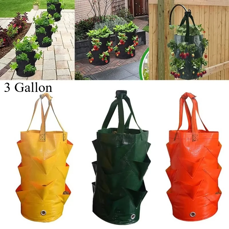 3 Gallon Reusable Strawberry Potato Planter Bag