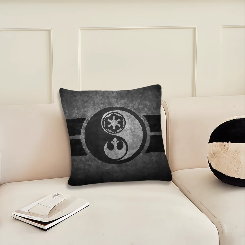 Film S-Star W-Wars Logo Kissenbezug Kissenhülle Dekoration Zimmer Zuhause Sofa Wohnzimmer Büro Auto Nordische Schlichtheit – Detail 15