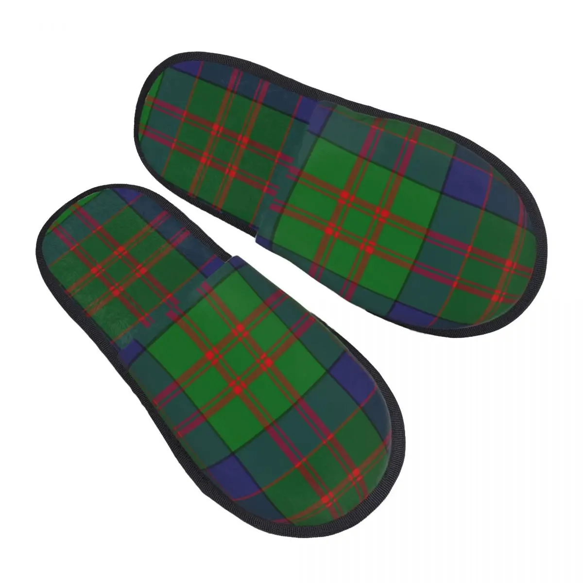 

Fashion Colorful Checkered Pattern Guest Slippers for Hotel Women Custom Print House Slipper