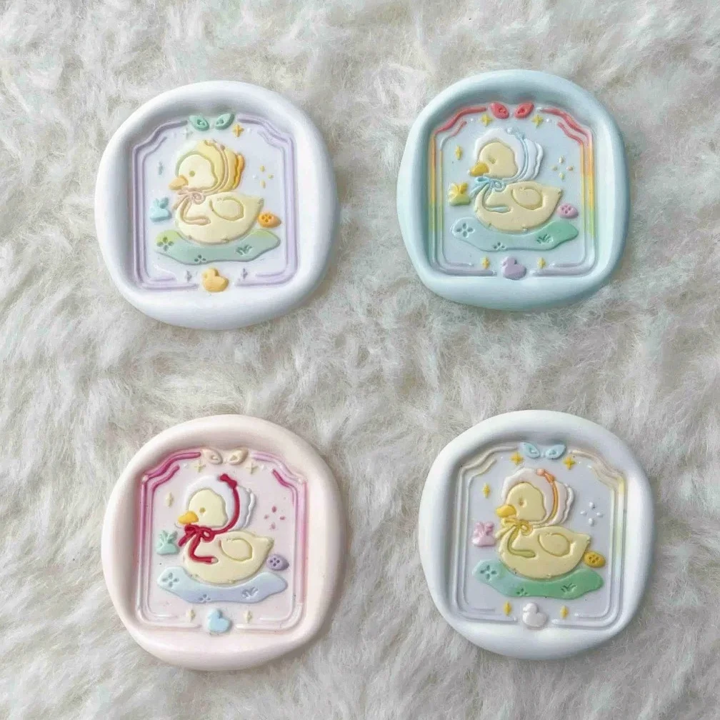 Fire seal cute bear afternoon tea series seal head special embossed brass head DIY envelope invitation stamp toy