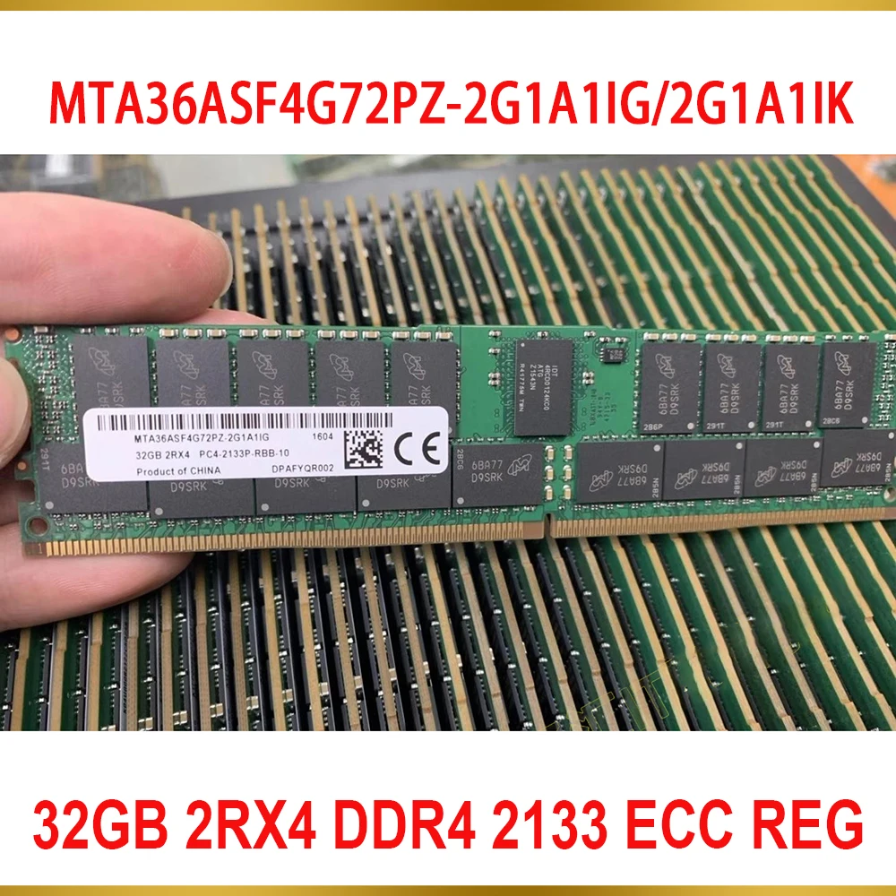1Pcs RAM For MT 32G 32GB 2RX4 DDR4 2133 ECC REG Memory MTA36ASF4G72PZ 2G1A1IG 2G1A1IK