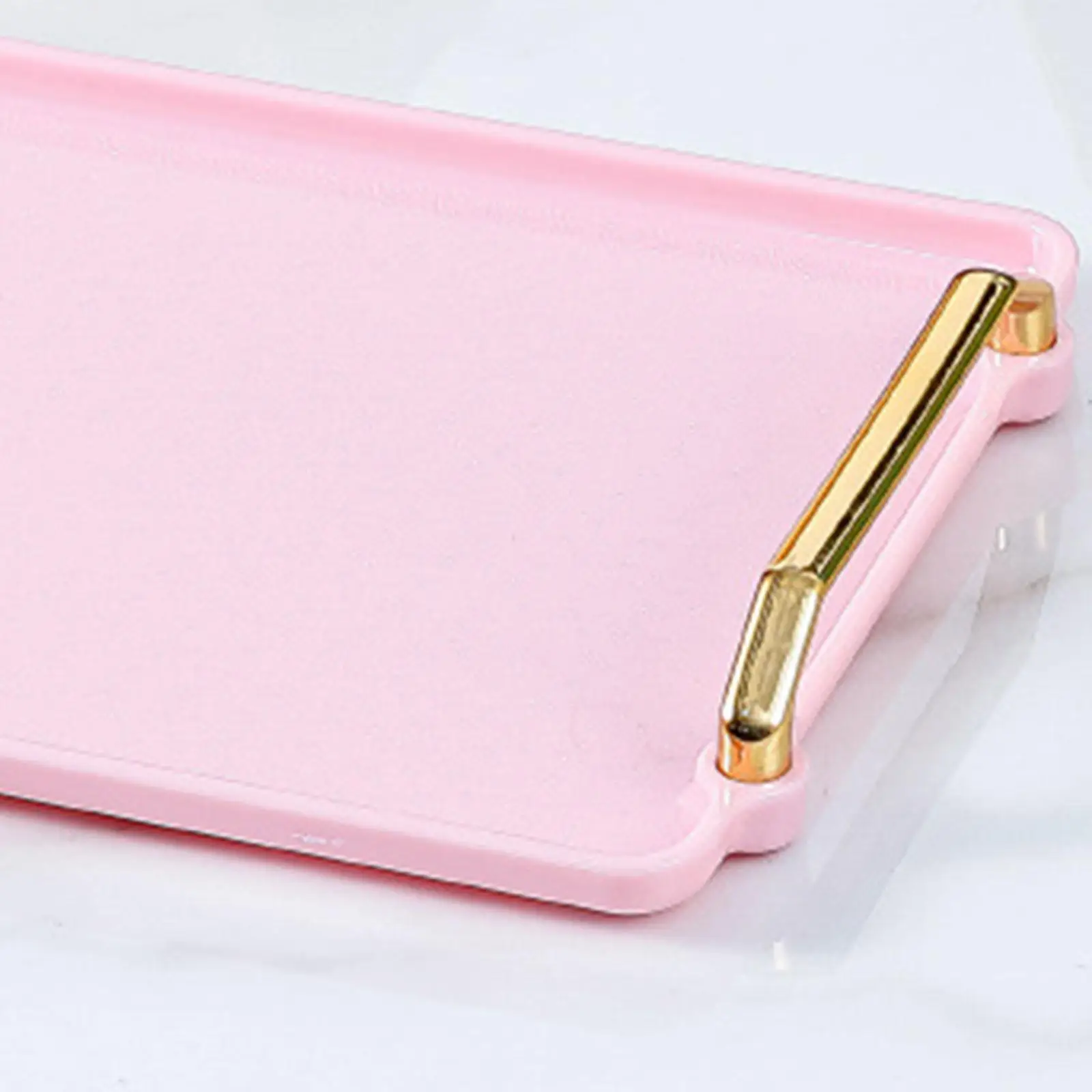 Rectangle Serving Tray Luxury Multipurpose Rectangular Art Tray Platter for Snacks Meals Breakfast Coffee Table Bathroom Vanity 5