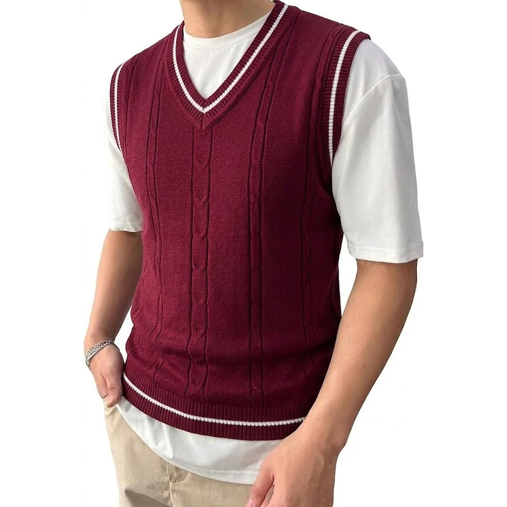 Men's Knit Sweater Vest 4
