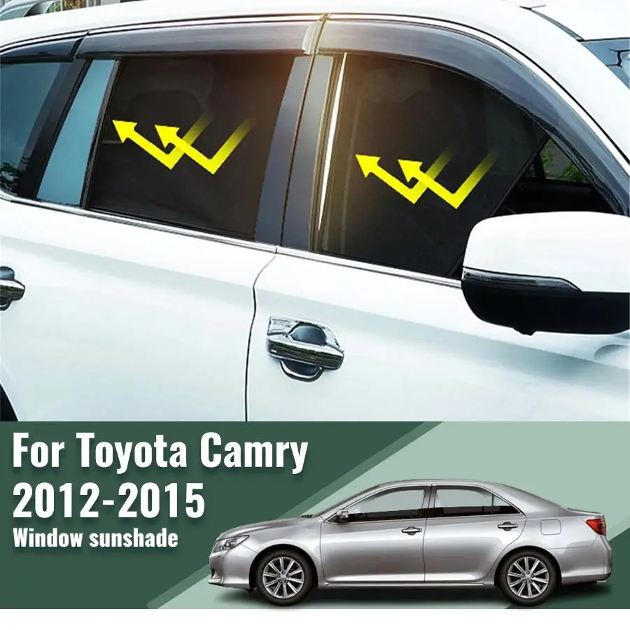 

For Toyota Camry XV50 Aurion 2012 2013 2014 2015 Rear Side Window Sun Shade Car Sunshade Magnetic Front Windshield Mesh Curtain
