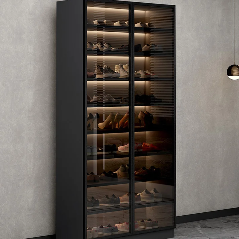 Estante de lujo para almacenamiento de zapatos, mueble moderno para el
