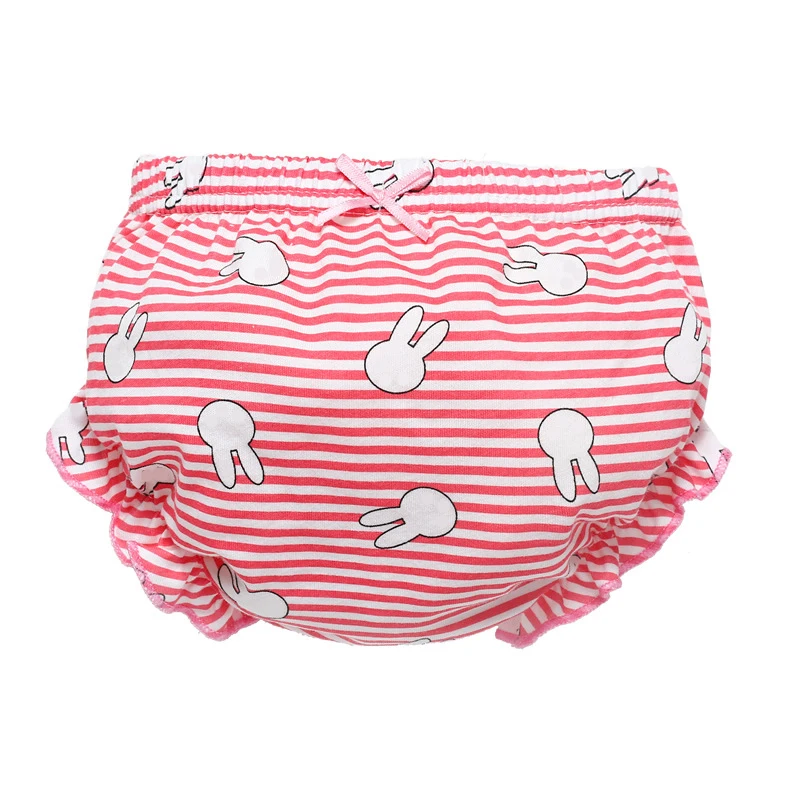 3 Piece/Lot Baby Cotton Panties 100% Cotton Girl Soft Briefs for Newborn Children Underwear Infant Kids Cartoon Bow Underpants