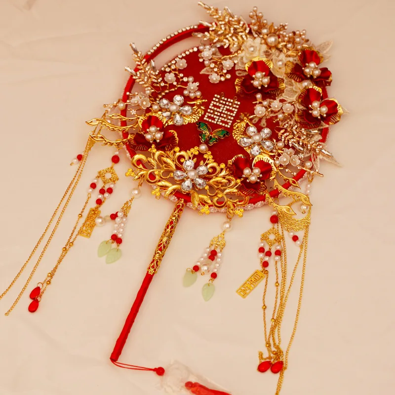 Antique Hand Fan For Women Chinese Wedding Gifts Home Decoration