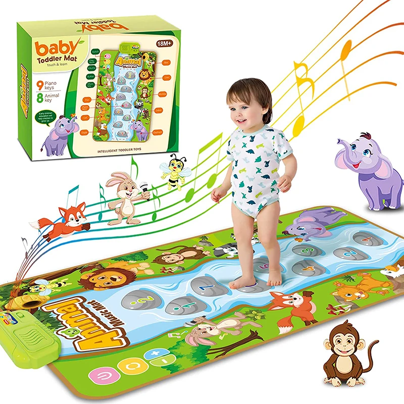Baby Music Mat Toys Montessori Toy Toddlers Dance Pad for 2 4 Year Sensory Step Sing Floor Mat