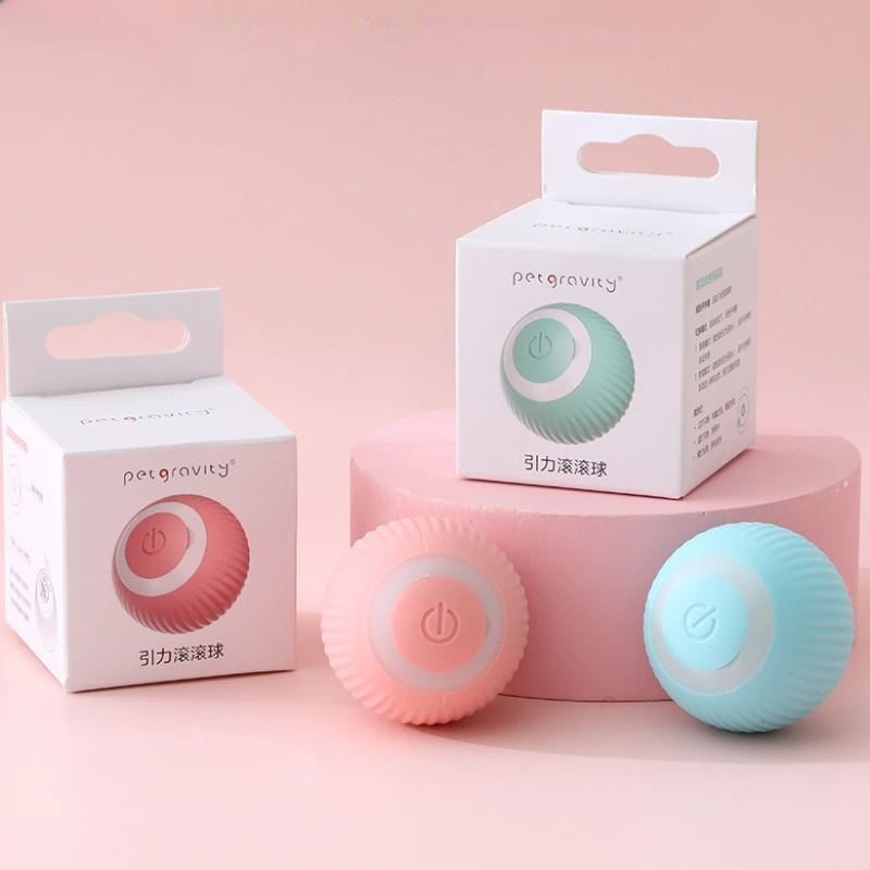 

Smart Cat Toys Automatic Rolling Ball Electric Kitten Toys Interactive For Cats Training Self-moving Cat Toys Pet Accessories