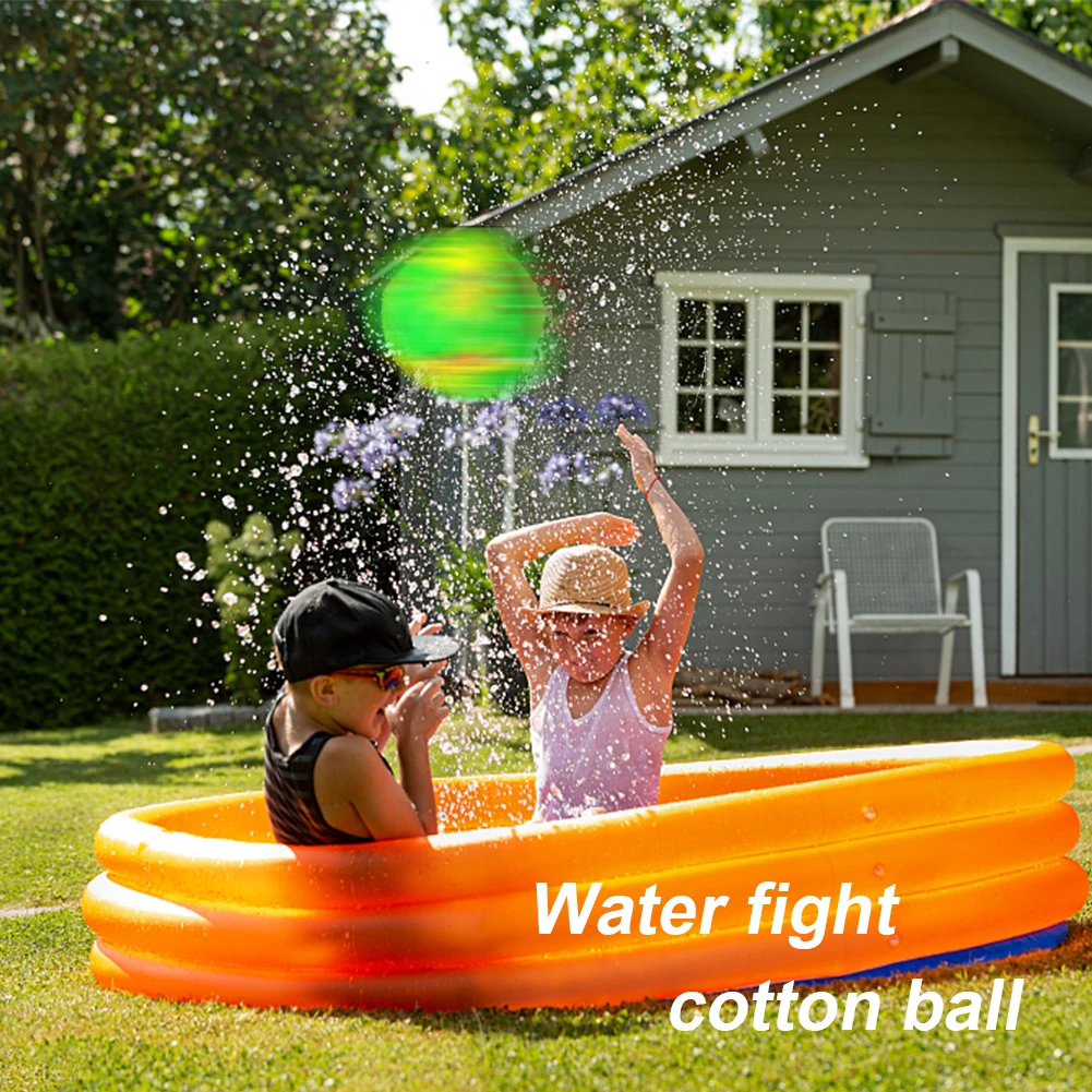 12Pcs Water Bomb Balls Reusable Water Absorbent Ball Interactive Funny Sports Balls for Party Activities