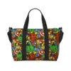 Custom Superhero Spider Man Tote Bag Women Big Capacity Gym Beach Travel Bags 1